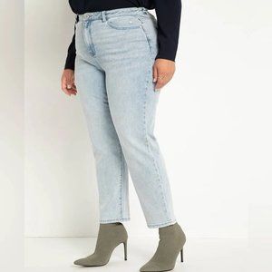 Eloquii Denim Straight Leg Light Wash 24W